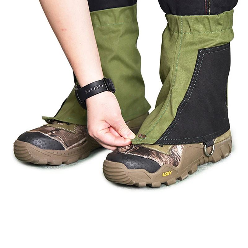 Outroor neve areia botas à prova dwaterproof água capa caminhadas bota legging sapatos resistente a rasgos mais quente cobra sapato capa polainas perna