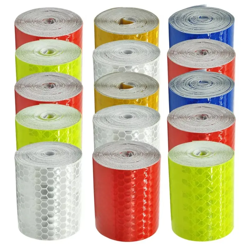 1/3/5Pcs 1M Car Reflective Tape Auto Safety Warning Sticker Reflector Protective Tape Strip Film for Trucks Auto Stickers