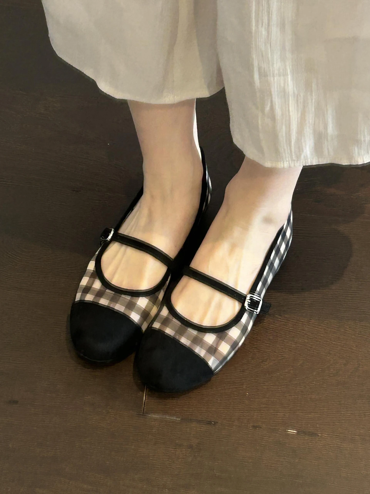 sheepskin-version-comfortable-flat-bottom-mary-jane-ballet-shoes-breathable-soft-sole-round-toe-slip-on-fashionable-flats