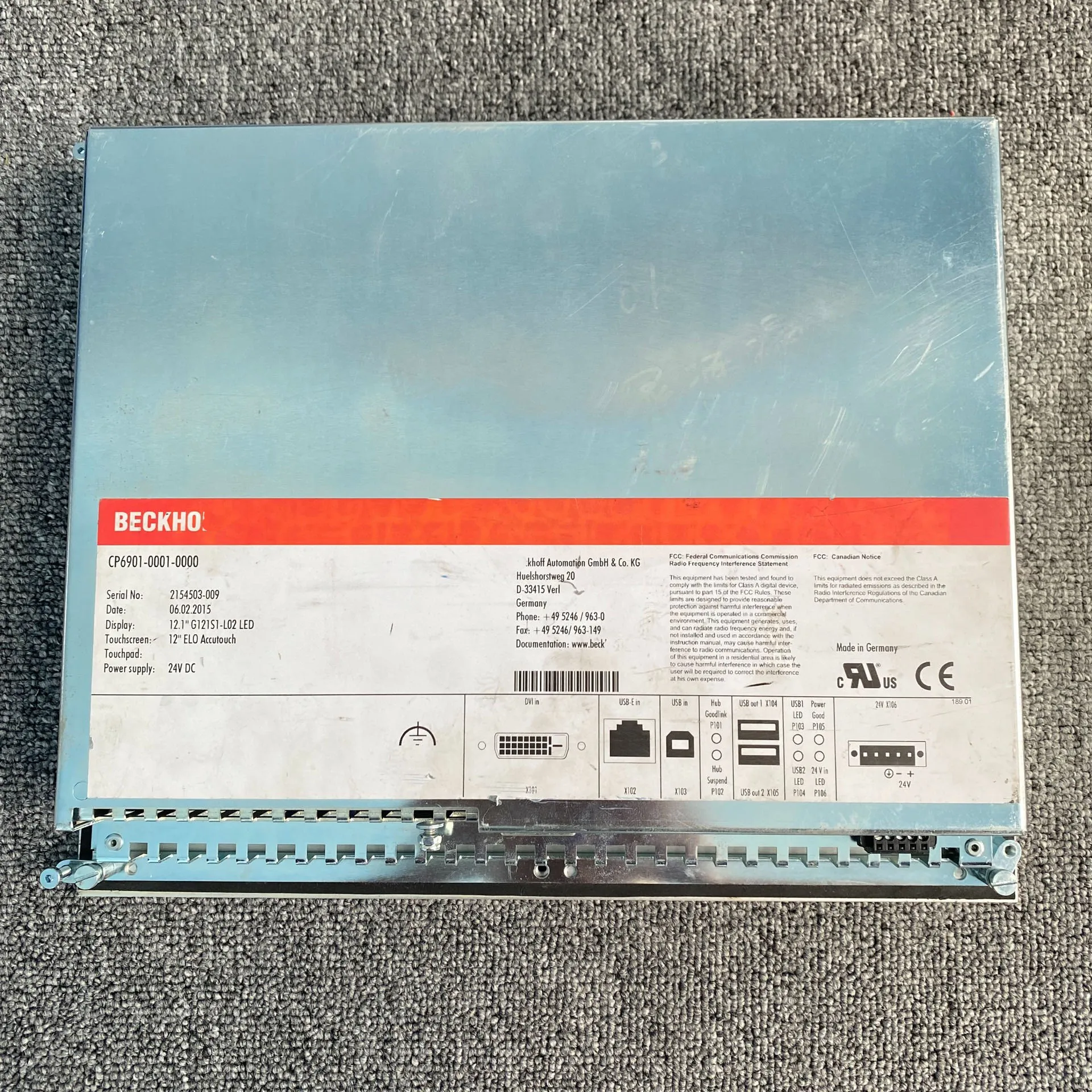 CP6901-0001-0000 Touch Panel for Beckhoff CP6901-0001-0000