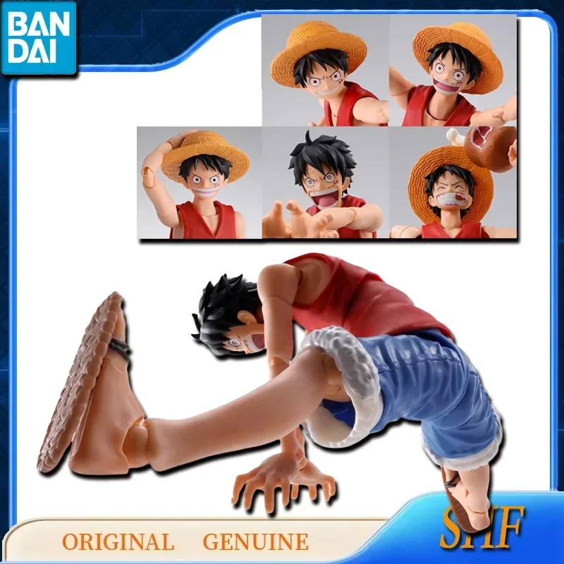 Bandai-Figurines d'action originales One Piece ShFiguarts Monkey D. Luffy, Romance Foster, Anime Toys, Assembly Model, Ornements