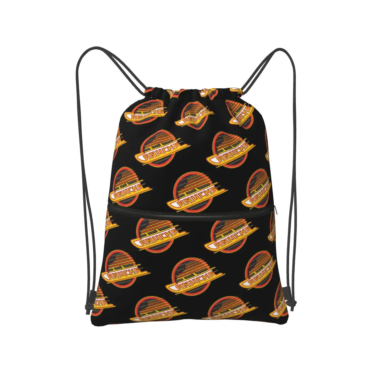 

Vancouver Hockey - Рюкзаки для скейтбординга в стиле ретро, портативный комплект на шнурке, карманная спортивная сумка, сумки для книг для путешествий студентов