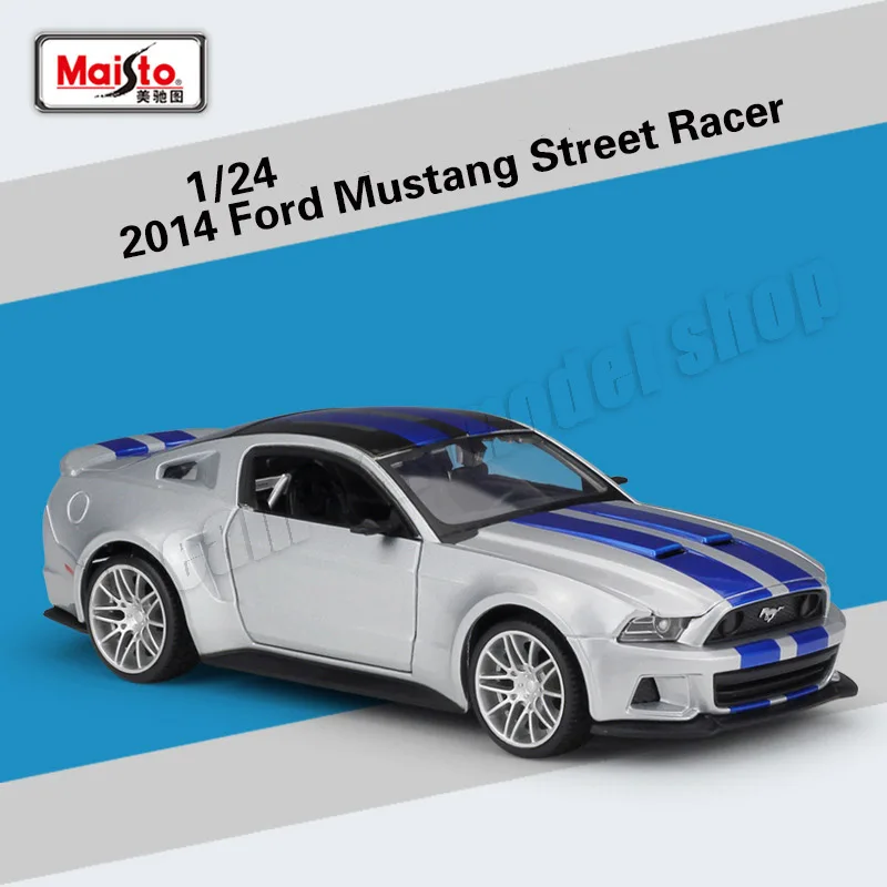 

Maisto 1:24 2014 Mustang Street Racer Model Car Die-Cast Miniature Cars Models Collection Toy Car Gifts Wholesale