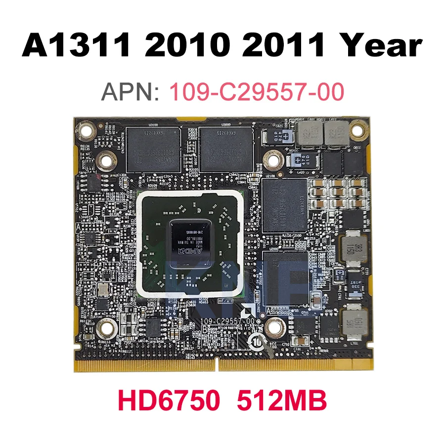 Original HD6770M HD6770 HD6750 6750M 109-C29557-00 Radeon VGA video graphic card 512MB For iMac 21.5