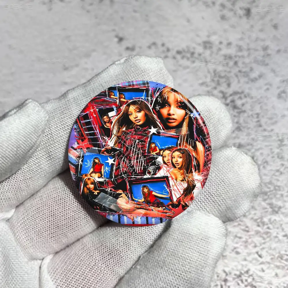 PinkPantheress المغني صور دبابيس الإبداعية شارة مستديرة الهدايا دبابيس 32/44/58 مللي متر