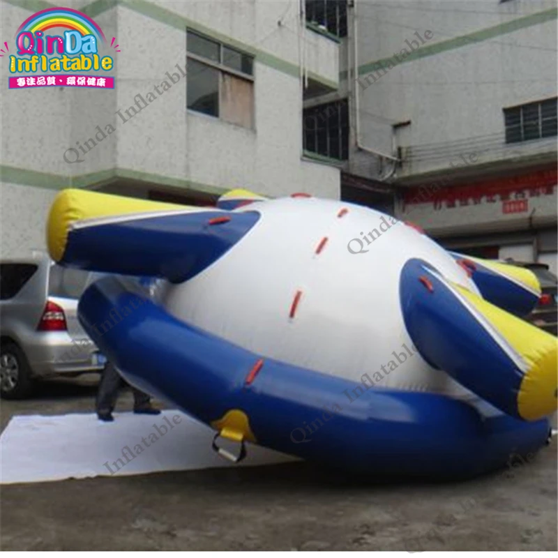 5M Giant Inflatable Water Gyroscope Inflatable Saturn Rocker For Swimming Pool Or Water Park Spinner Toy