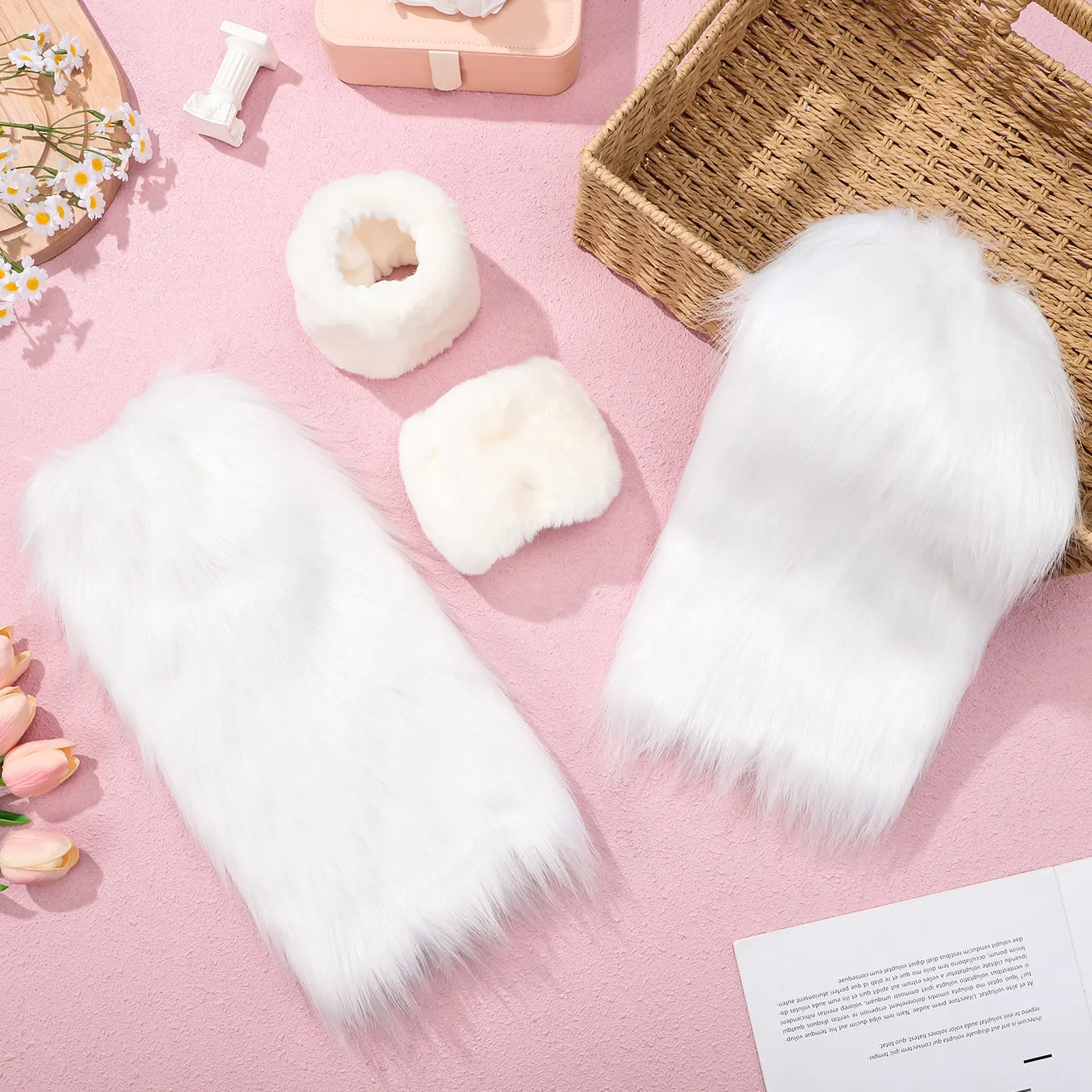 

Комплект: гетры и нарукавники, эластичные, уютные, идеально подходят для косплея, зимней одежды, фестивалей и праздничных нарядов