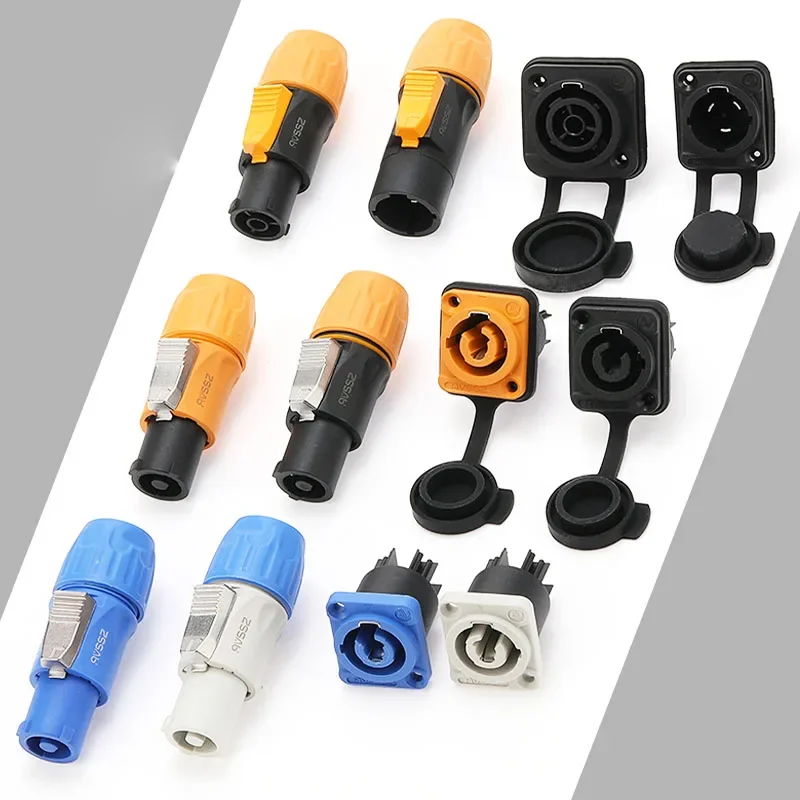 20A IP65 Waterproof 3 Pin Male/Female Docking Power Supply Aviation Plug/Socket NAC3FX Industrial Audio LED Large ScreenLighting