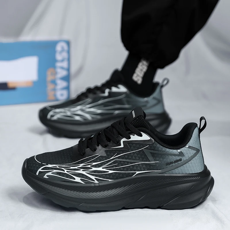 

Мужские повседневные, удобные и модные кроссовки — прочная ткань, нескользящая верхняя подошва, подходит для бега, фитнеса