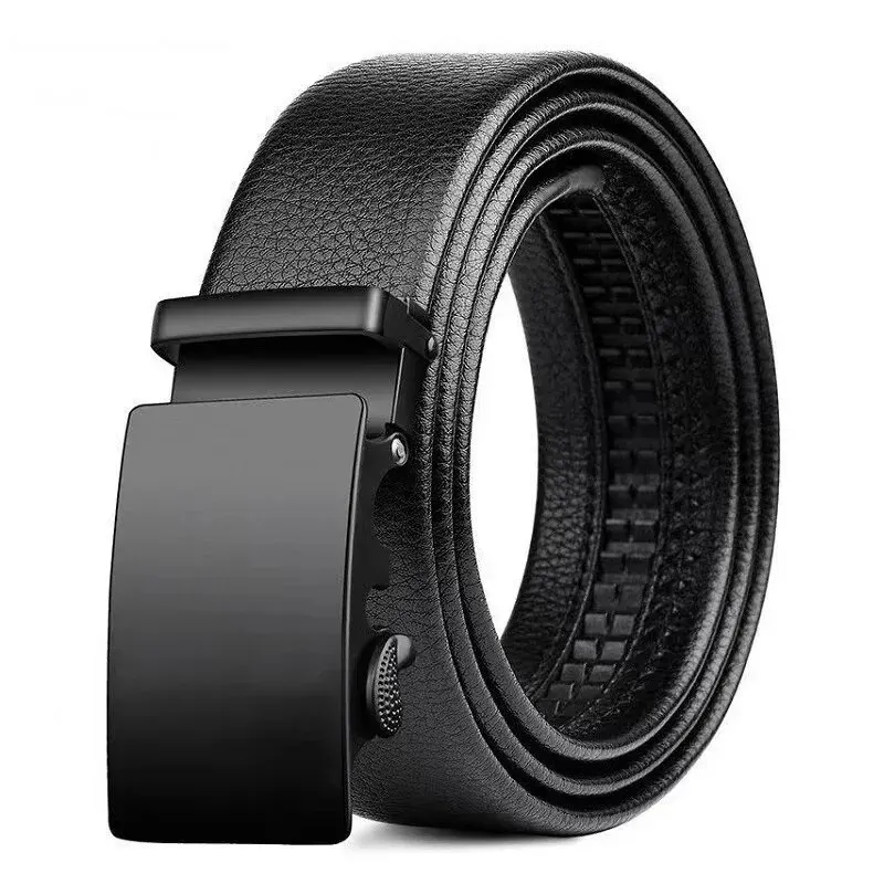 Fashion Business Men's Belt Genuine Luxury Brand Belt Metal Buckle Belt High-Quality PU Leather Soft Belt With Cargo Pants Jeans