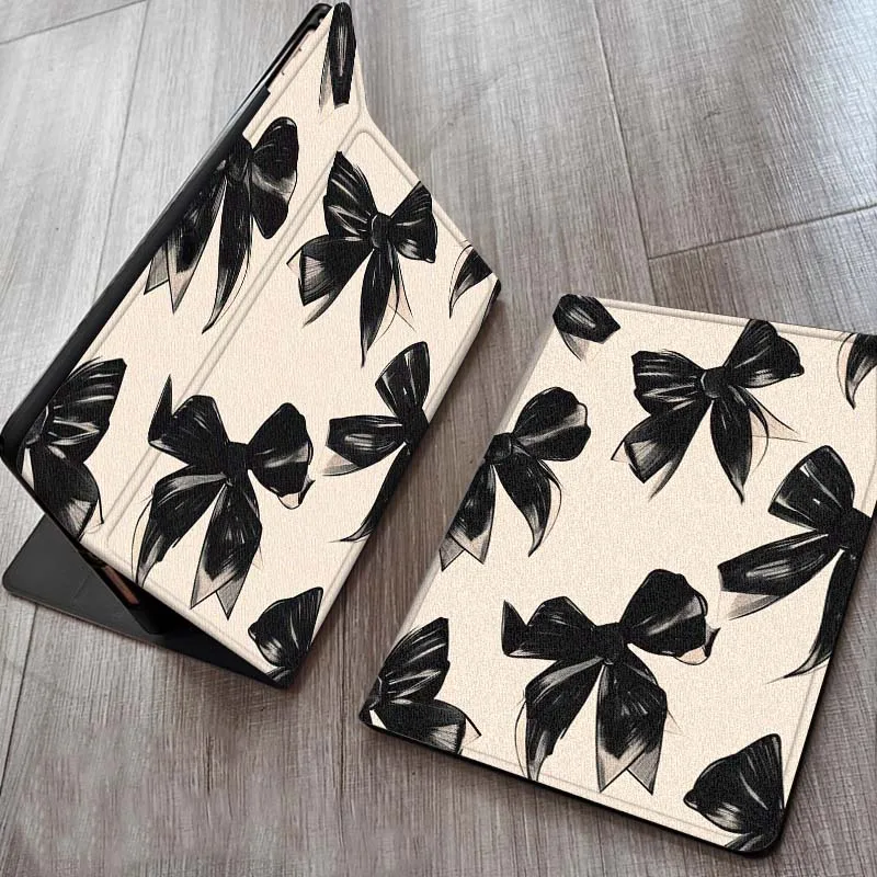 

Black Bow Fashion Pattern Case For OPPO Realme Pad 3 11 2 4 Pro Air Neo SE X 11.61 11.4 12.1 13.2 Inch Tablet