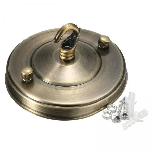 2xCeiling Rose Hook Plate Chandelier Part Heavy Duty for Living Room Bedroom bronze