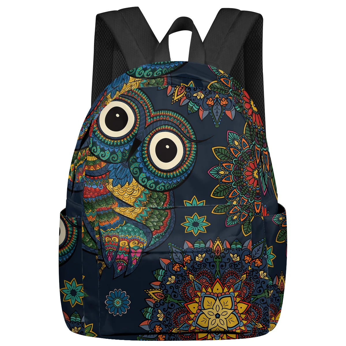 

Owl Pattern Colorful Large Capacity Bookbag Travel Backpacks Schoolbag For Teenager Women Laptop Bags Rucksack