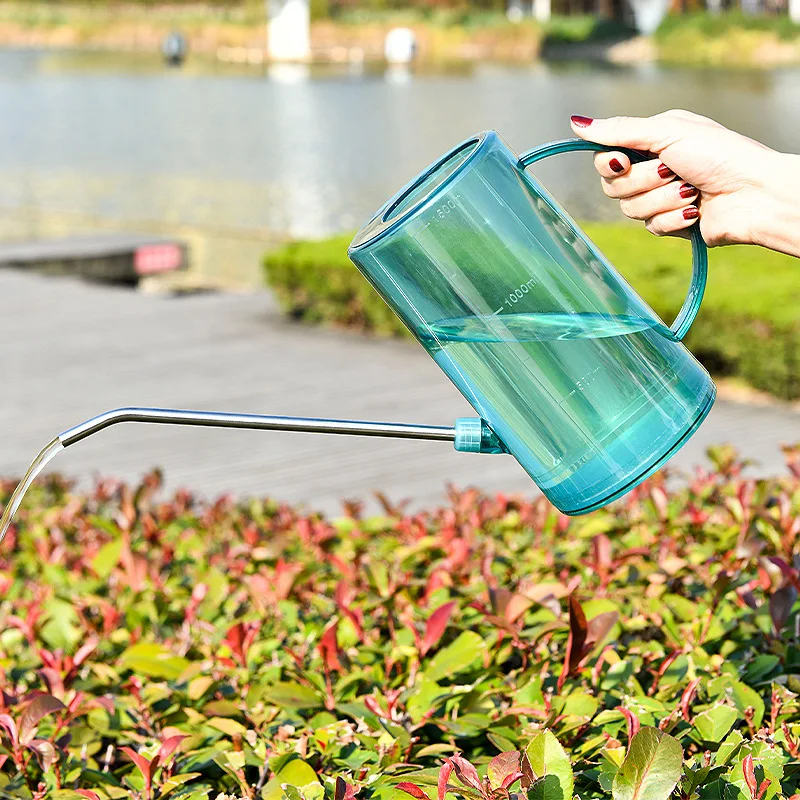 

Stainless Steel Long Spout Watering Can Household Plastic Watering Can Garden Potted Plant Watering Can Large Capacity Watering