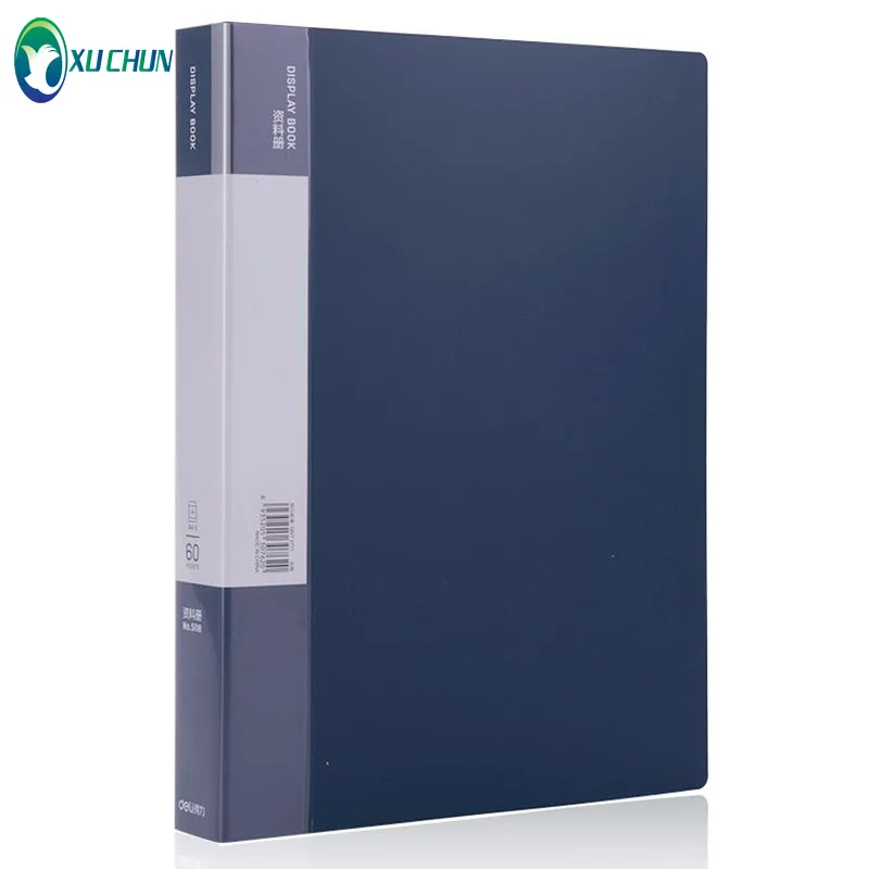 A4 Data Booklet 1.5/2/1 inch back width loose-leaf multi-layer folder transparent insert 60 pages Archive book customization