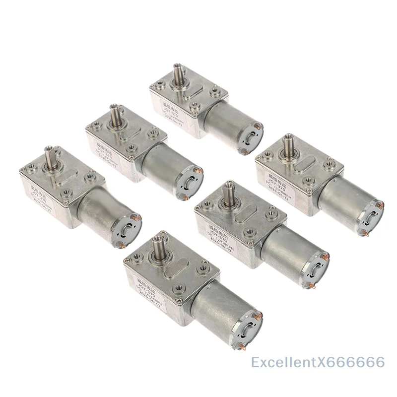 

DC 12V Reduction Motor Electric Drive Motor 10RPM 18RPM 30RPM 40RPM 68RPM 90RPM 370 Reversible High Torque Worm Geared Motor