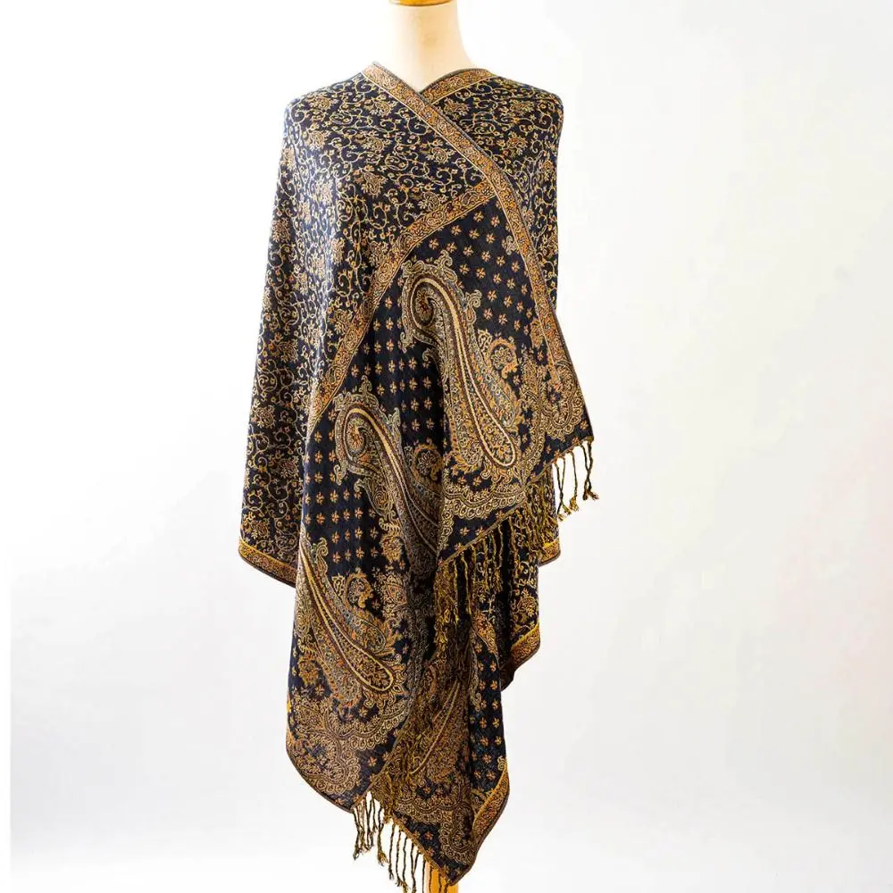 Sciarpa lunga Paisley alla moda Nappa All-Match Pashmina Hijab oversize resistente al sole