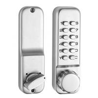 Mechanical Digital Lock Combination Code Manual Door Keyless Zinc Alloy Push Button for Home Office