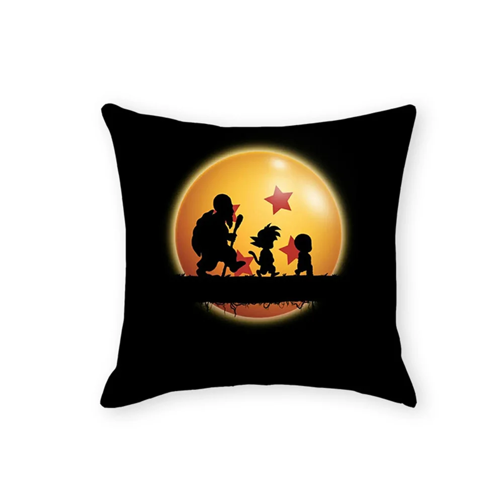 Dragon Ball Super Saiyan Goku Kissenbezug - Anime-Fan-Favorit Dekokissenhülle für Schlafzimmer & Wohnzimmer Dekoration