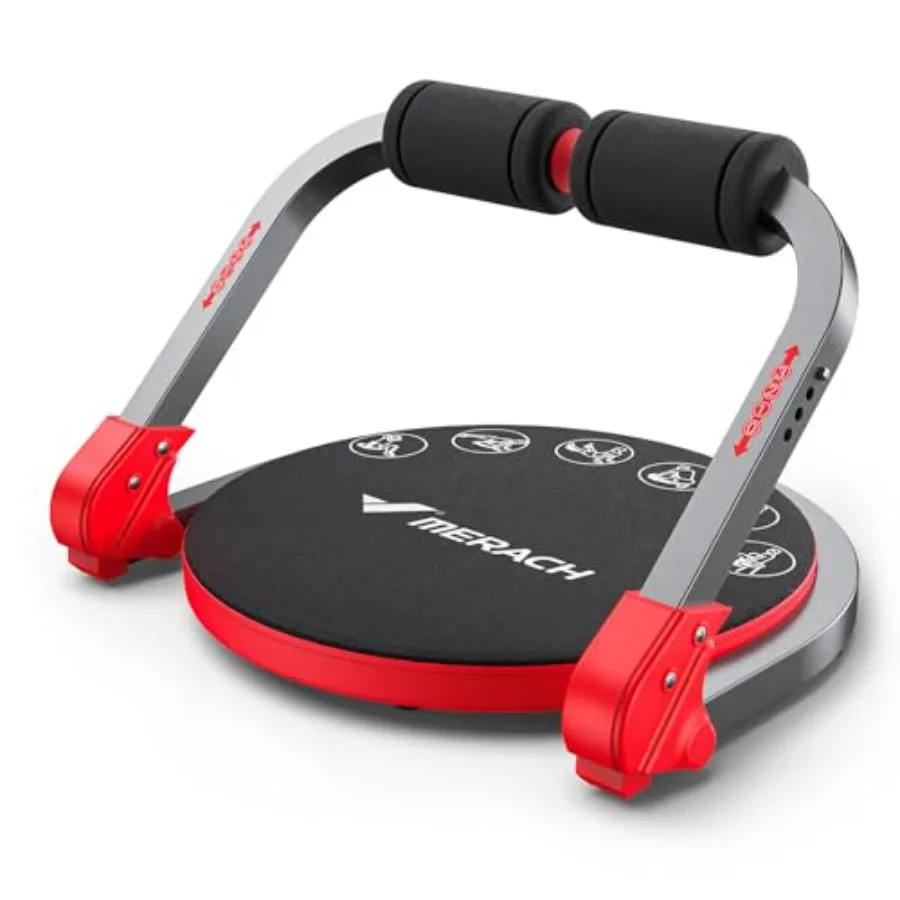 

Ab Machine Sit Up Exercise Equipment with 3 Adjustable Resistance Levels Automatic Rebound Ab Crunch Machine for Core Wo