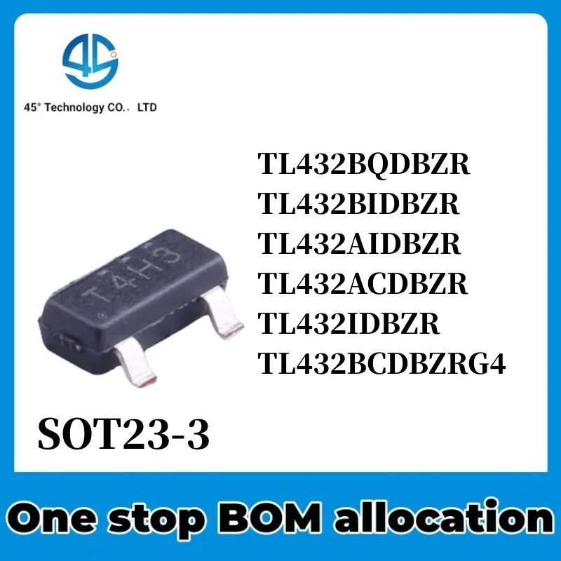 5PCSTL432BQDBZR TL432BIDBZR TL432AIDBZR TL432ACDBZR TL432IDBZR TL432BCDBZRG4 ic chipset NEW TL432 SOT23-3