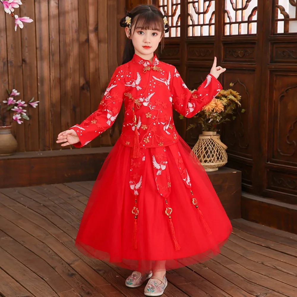 

Hanfu Dress Cosplay Chinese New Year Clothes for Kids Stage Performance Costumes Dance Wear Children Clothing Fairy Cheongsam