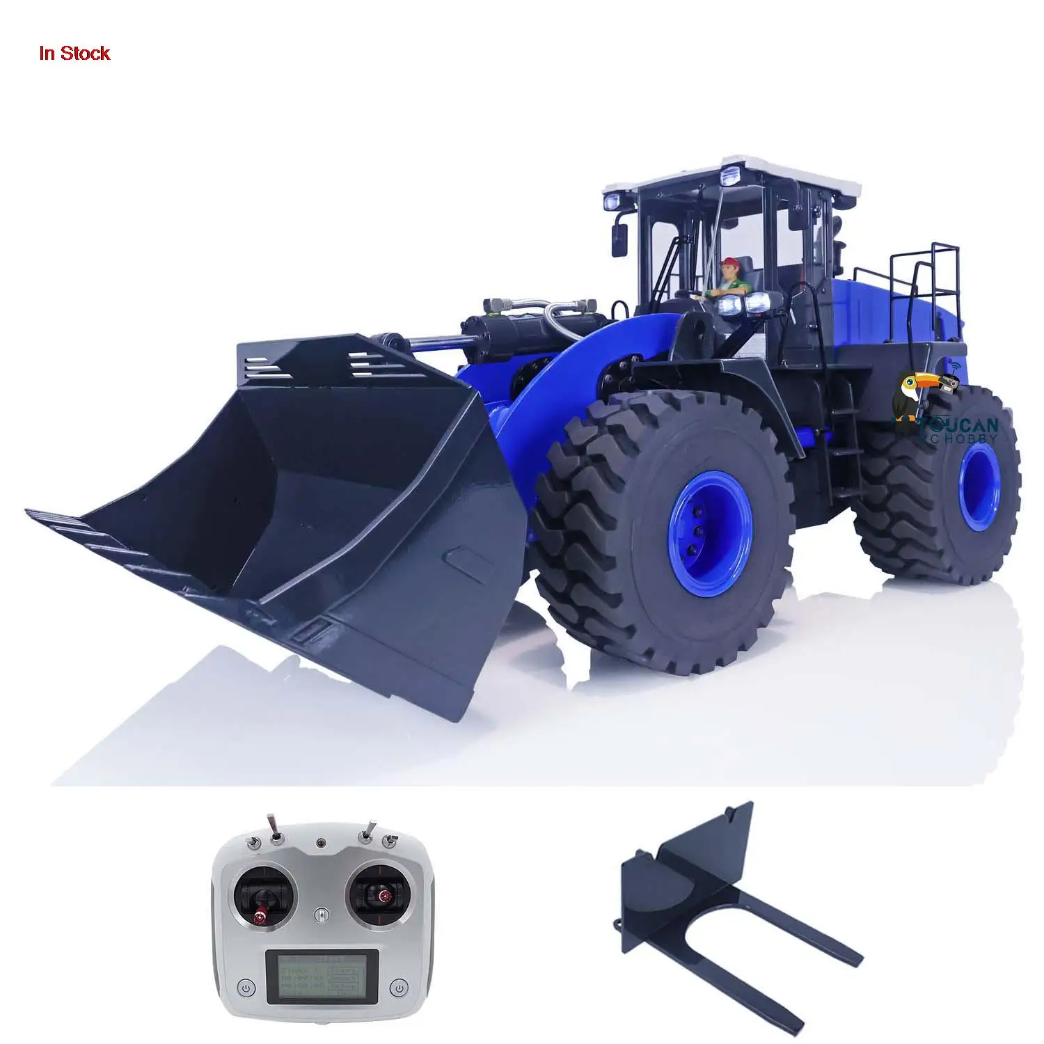 

1/14 Metal WA470 RC Hydraulic Loader Remote Control Car Finished Painted Trucks Machine Mover Sound Light Toys for Boys TH21427