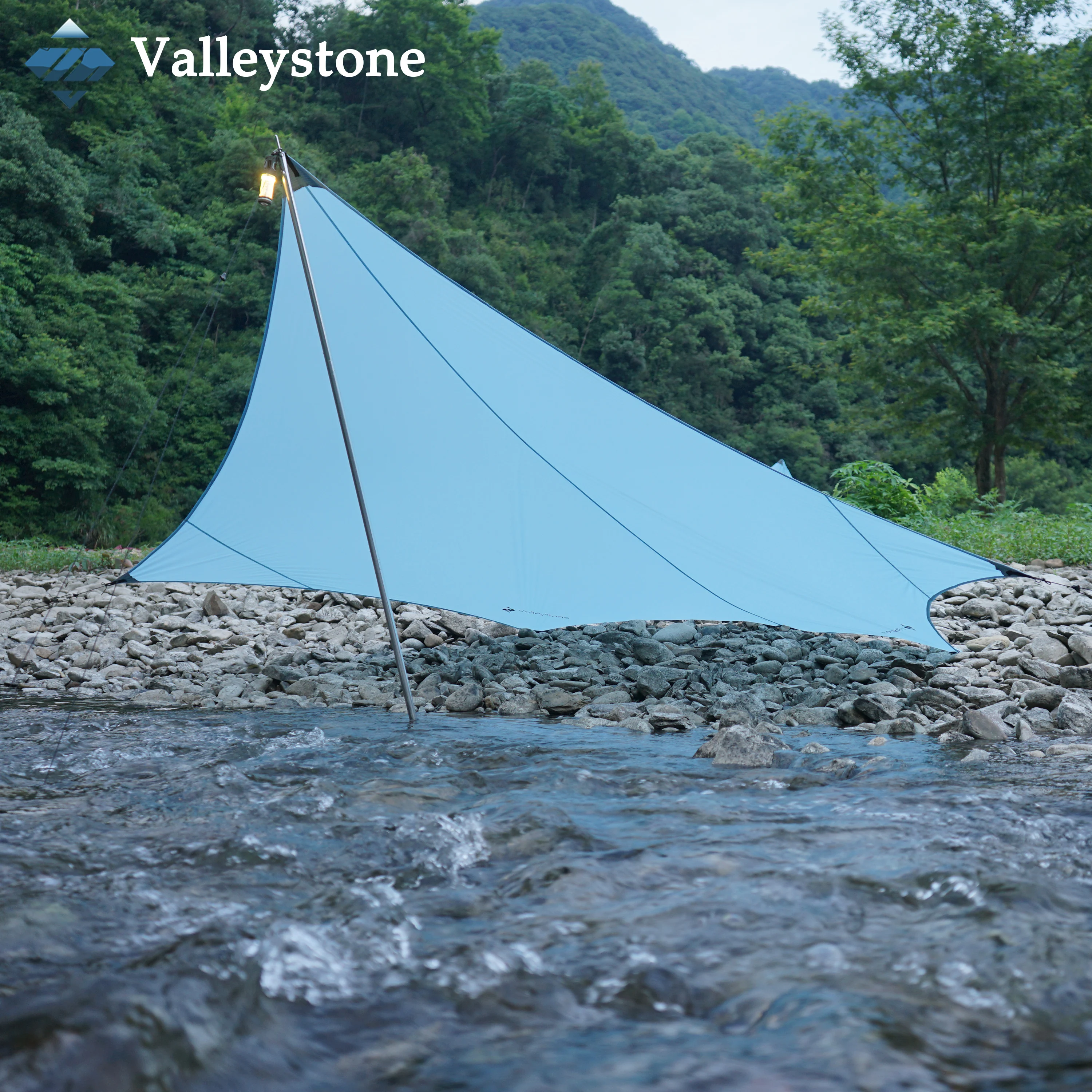 

Vaqlleystone Falcon Tarp Lightweight Canopy 15D Nylon Trekking Hiking Mountaineering Camping Sunshade Canopy Convenient Carry