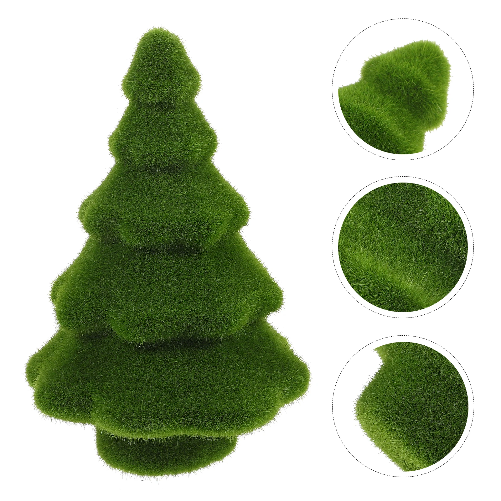 Cones Simulated Moss Tree Artificial Christmas Mini Flocked Flash Flocking Child Xmas
