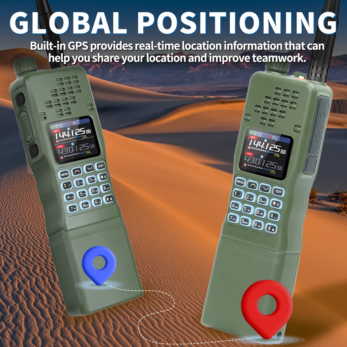 Baofeng AR-152 PRO GPS Ham Radio High Powerful CS Tactical Game Walkie Talkie Long Range Upgraded AR-152 Portable Two Way Radio