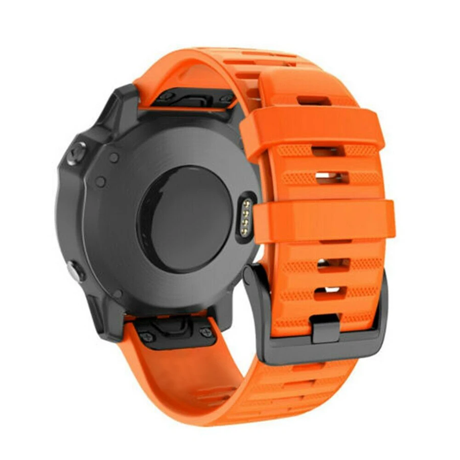 26 22mm Sports Silicone Watchband Straps For Garmin Fenix 7X 7 6X 6 6S Pro Easyfit Wriststrap Fenix 5 5X 3HR Smartwatch Bracelet