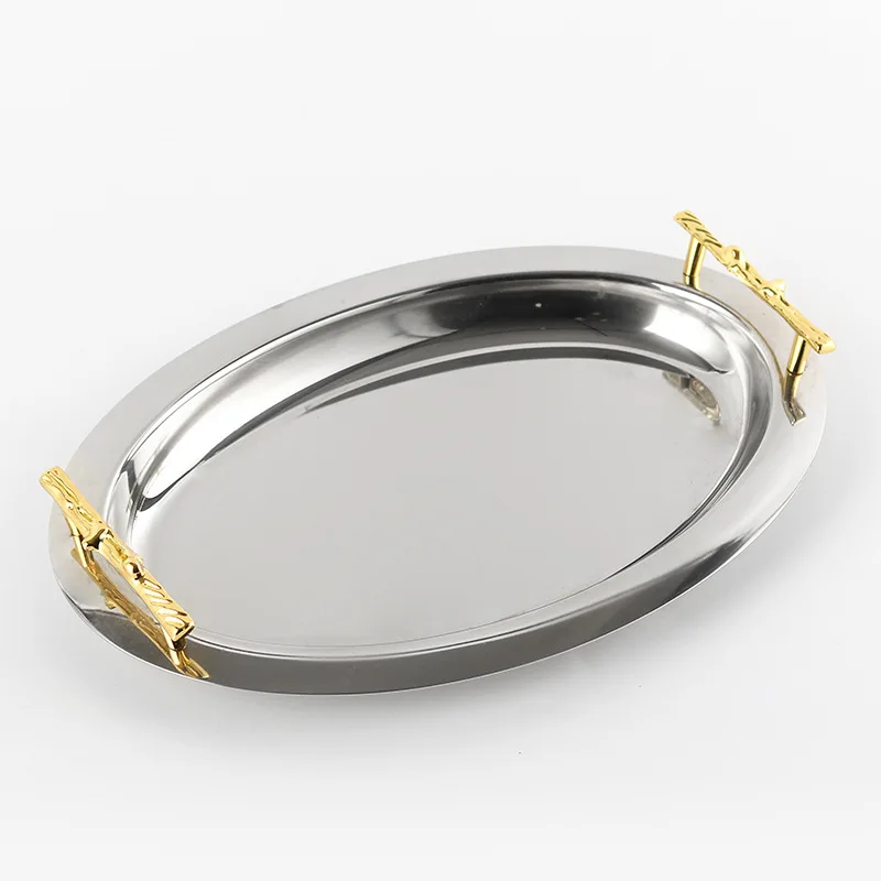 

Легкие роскошные фруктовницы с ручками, подносы, декоративные элементы, для торговых офисов, выставочных залов, гостиничных ресторанов, для закусок, сухофруктов