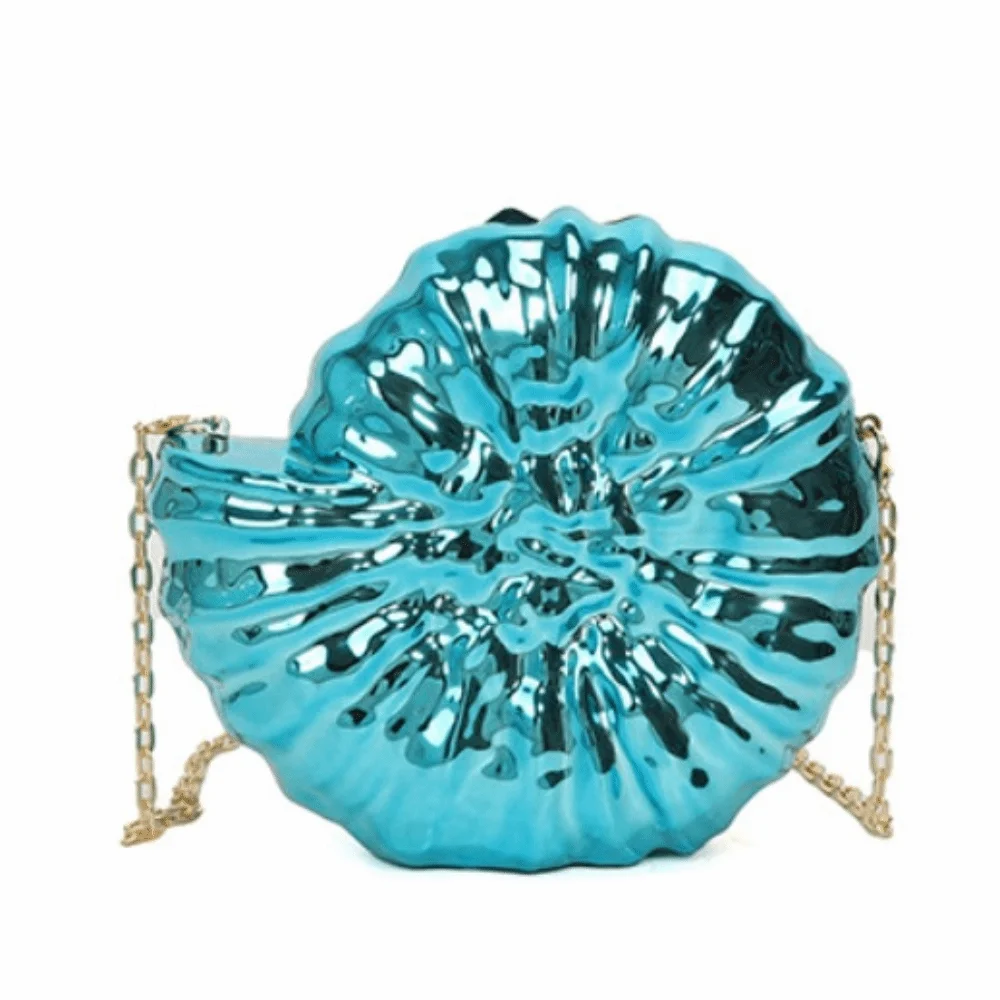 

Portable Candy Color Conch Crossbody Bag Chain Acrylic Party Evening Bag Sweet Luxury Women's Clutch Bag Party
