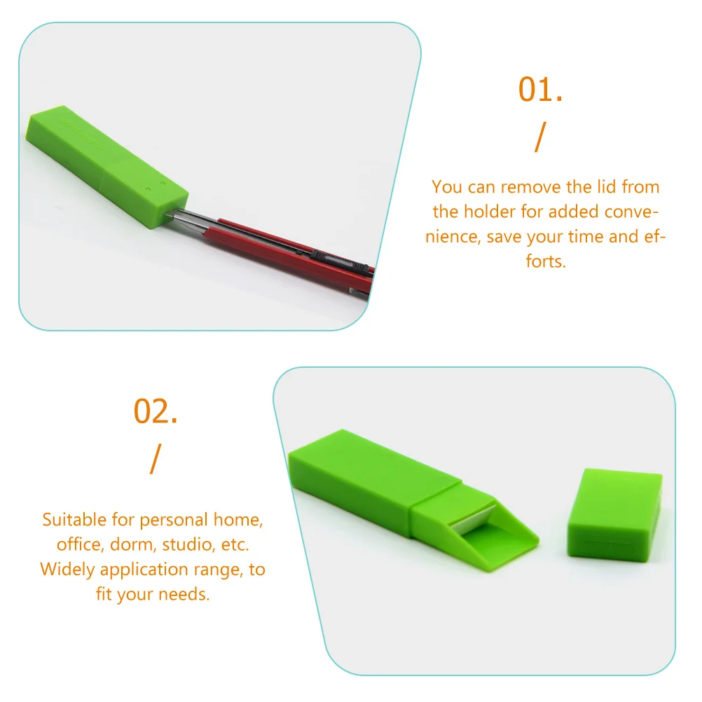 

Blade Storage Box Waste Case Safety Broken Blades Container Portable Blades Box for Home Office Studio Disposal Tool