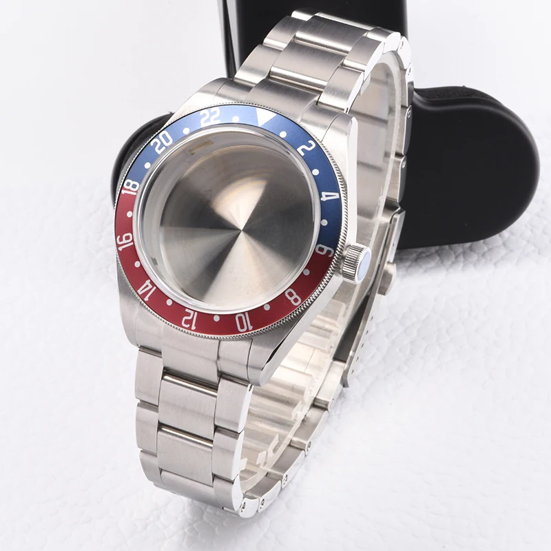 

HEIMDALLR watch case Stainless Steel GMT diving case fit Seiko mod for NH34 Automatic Movement Sapphire