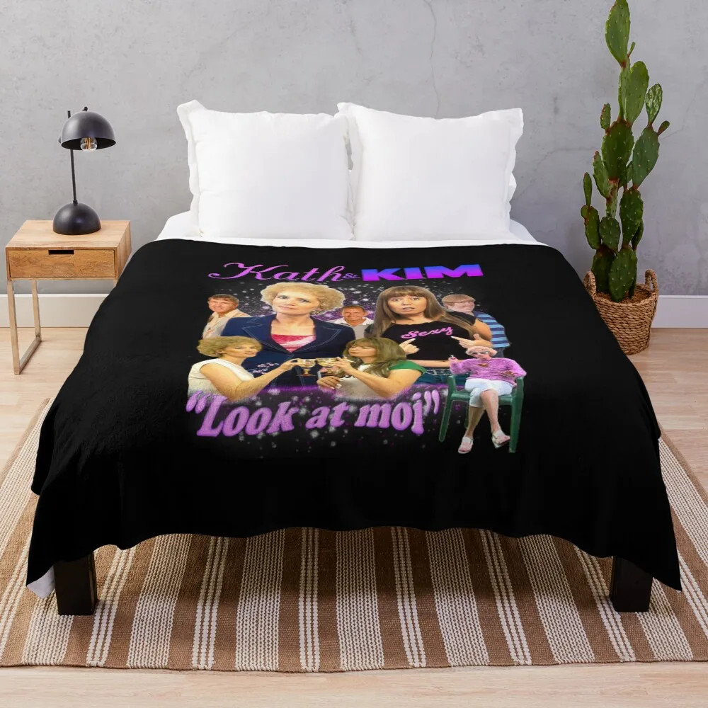 

KATH AND KIM BOOTLEG Throw Blanket Soft Plush Plaid Luxury St Thermals For Travel Bed Blankets