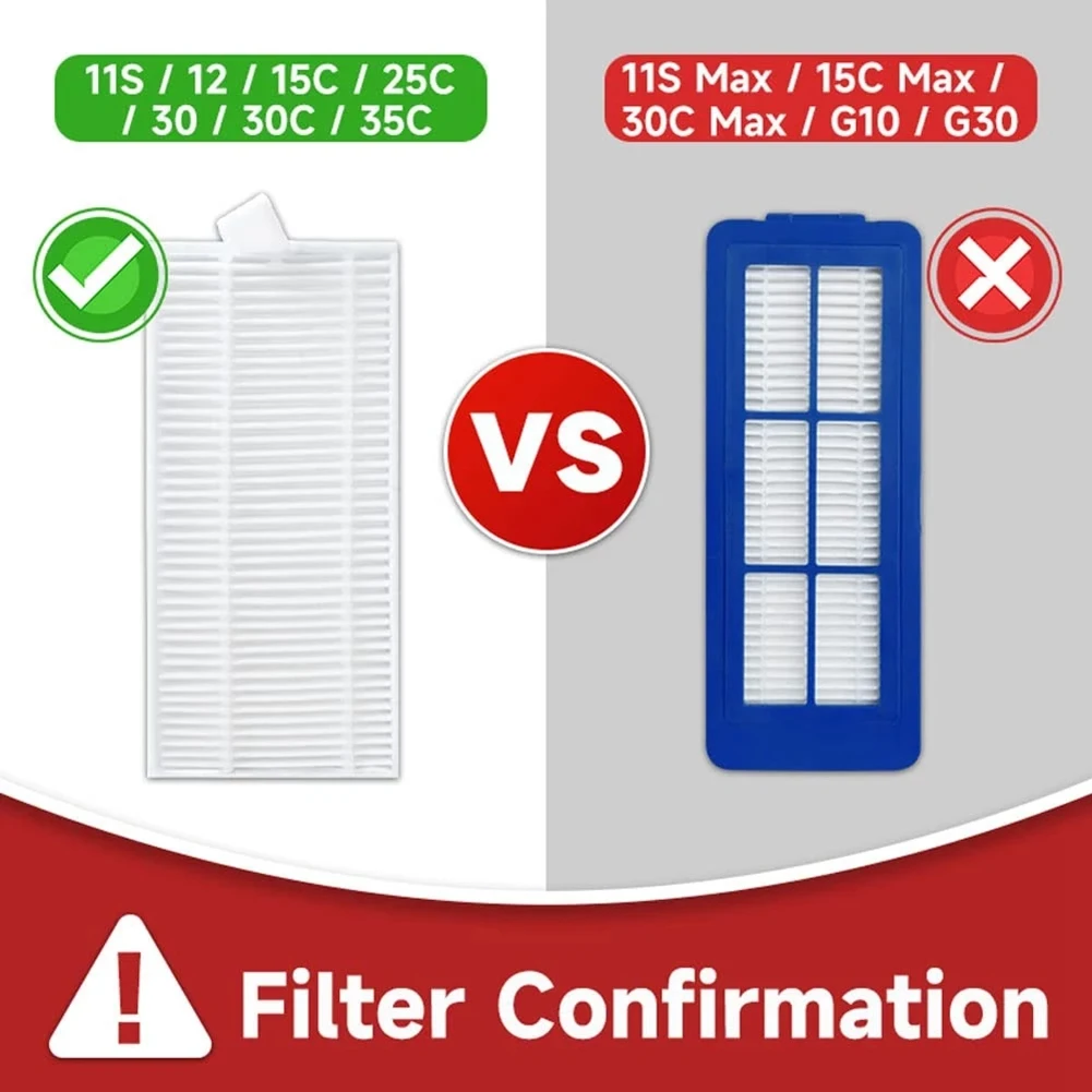 

Hepa-фильтр для Robovac 11S/25C/30/30C/35C/12/15T/15C Тонкий робот-пылесос Основная боковая крышка щетки Hepa-фильтр