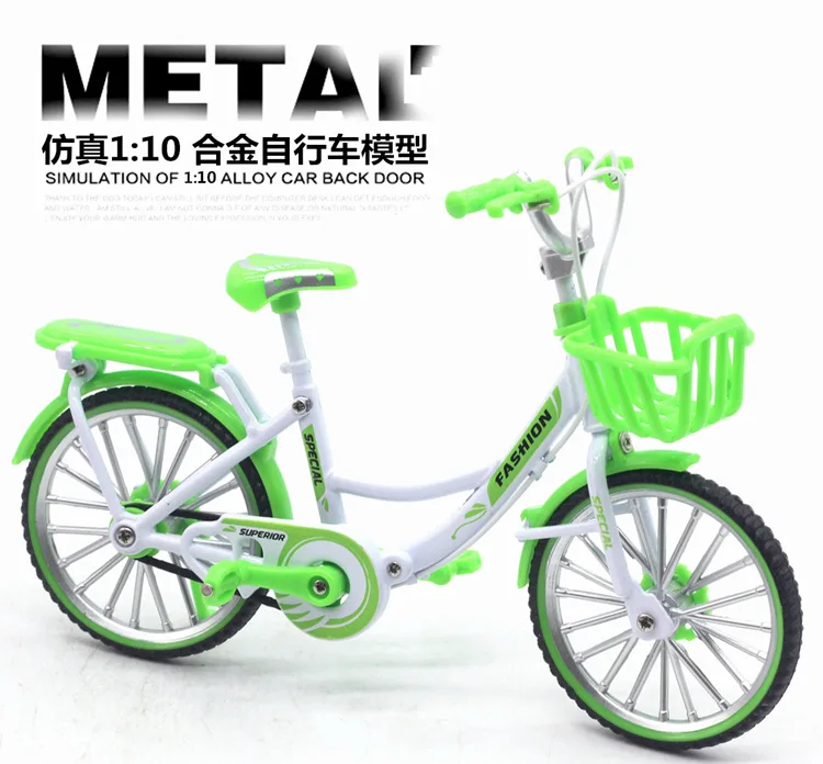 1:10 سبيكة دراجة لعبة مجسمة للأطفال دائم دراجة معدنية مصغرة الكرتون الأطفال هدية رائجة البيع وصول جديد