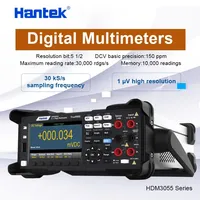 hantek HDM3055 5 1/2 digital multimeter current range 10A 1 μ V high resolution; 30 kS/s high-speed acquisition USB/232/485 PC