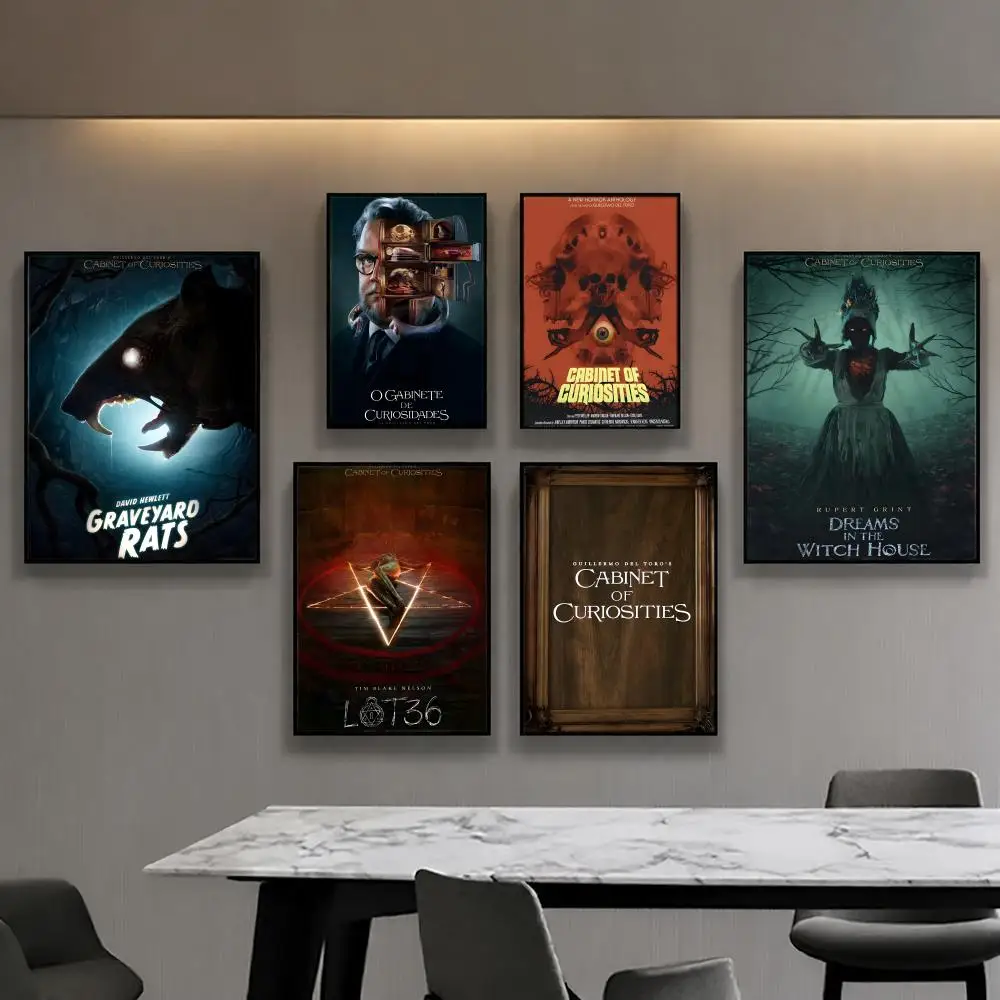 Póster del Gabinete de Curiosidades de Guillermo del Toro, Decoración de Habitación Anime, Decoración de Películas, Mochila, Decoración de Pared Interior, Música