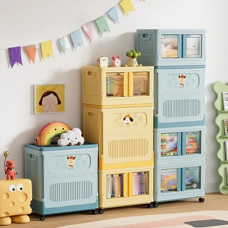 

Multifunctional Household Large-capacity Clothing Finishing Box Children's Building Blocks Toys Foldable Storage Cabinet
