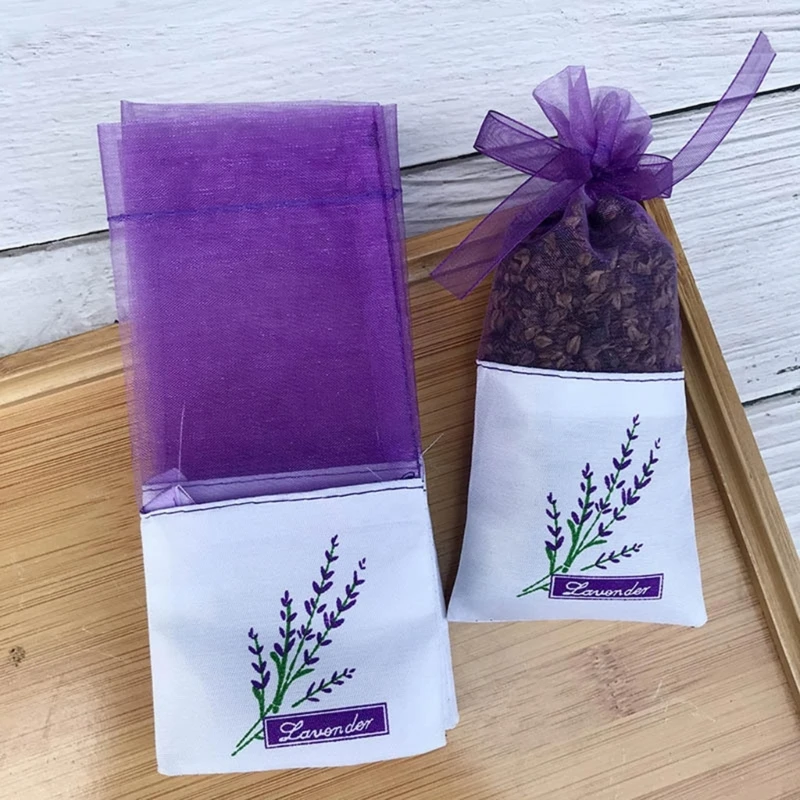 20PCS Lavender Bag Empty Sachets Bag Dried Lavender Flower Closet Freshener Scents Bags for Drawers Fragrances