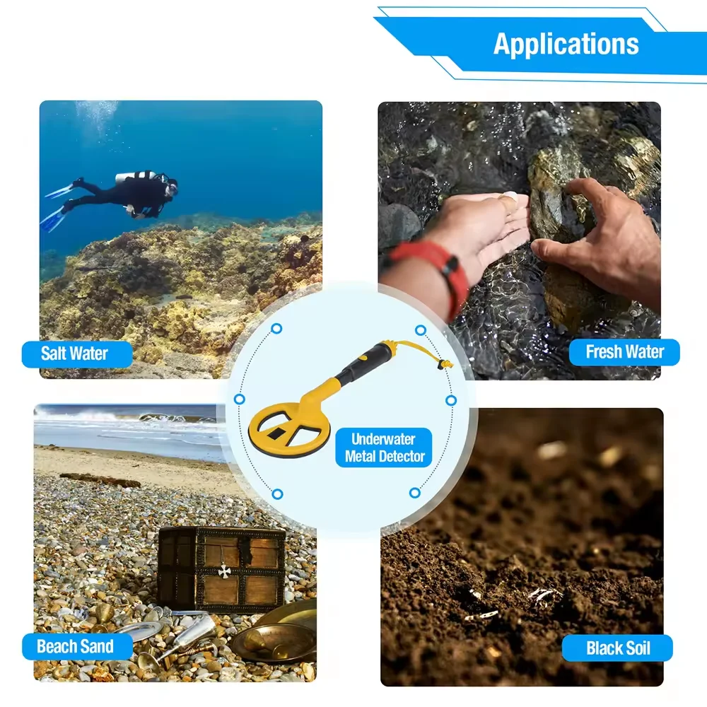 Nuevo Detector preciso de oro Tianxun PinPointer MD-780 IP68 portátil detección de agua subterránea máquina de búsqueda del tesoro de largo alcance