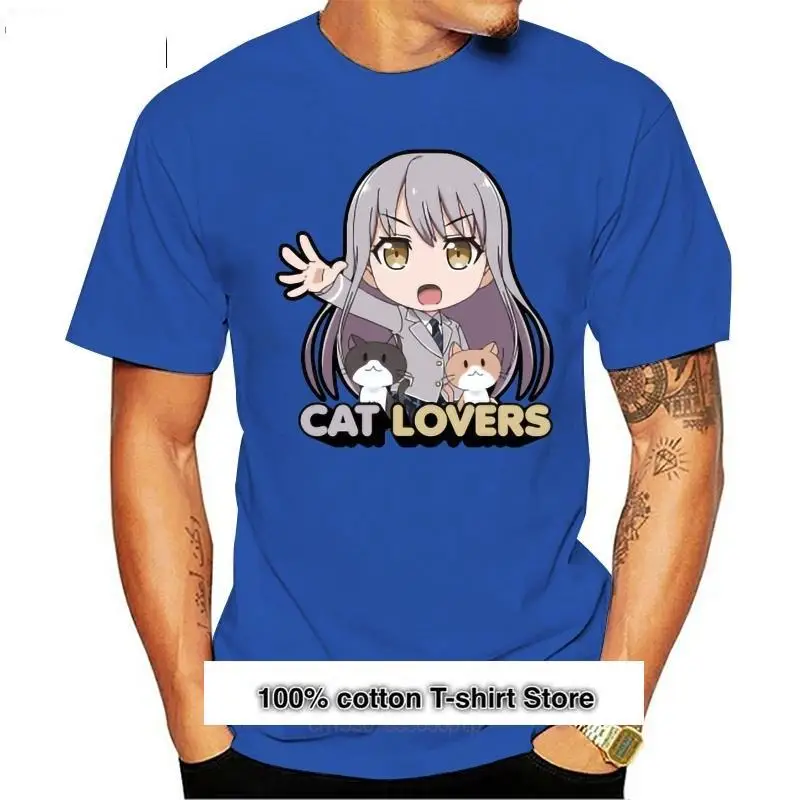 ¡Nueva camiseta para hombre Bang Dream! Camiseta para amantes de los gatos, ropa para mujer, yukat Minato, Roselia