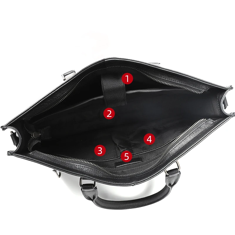 جديد عادية رجال الأعمال حقيبة يد الرجال حقيبة كتف جلدية حقيقية الذكور حقائب الكتف المكتبية حقائب اليد Bolso Hombre #5