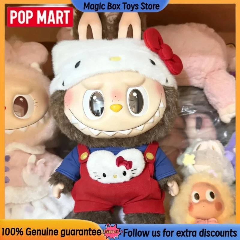 

Genuine POP MART The Monsters × Hello Kitty Series Blind Box Cute Labubu Vinyl Plush Doll Mystery Box Collectible Surprise Gifts