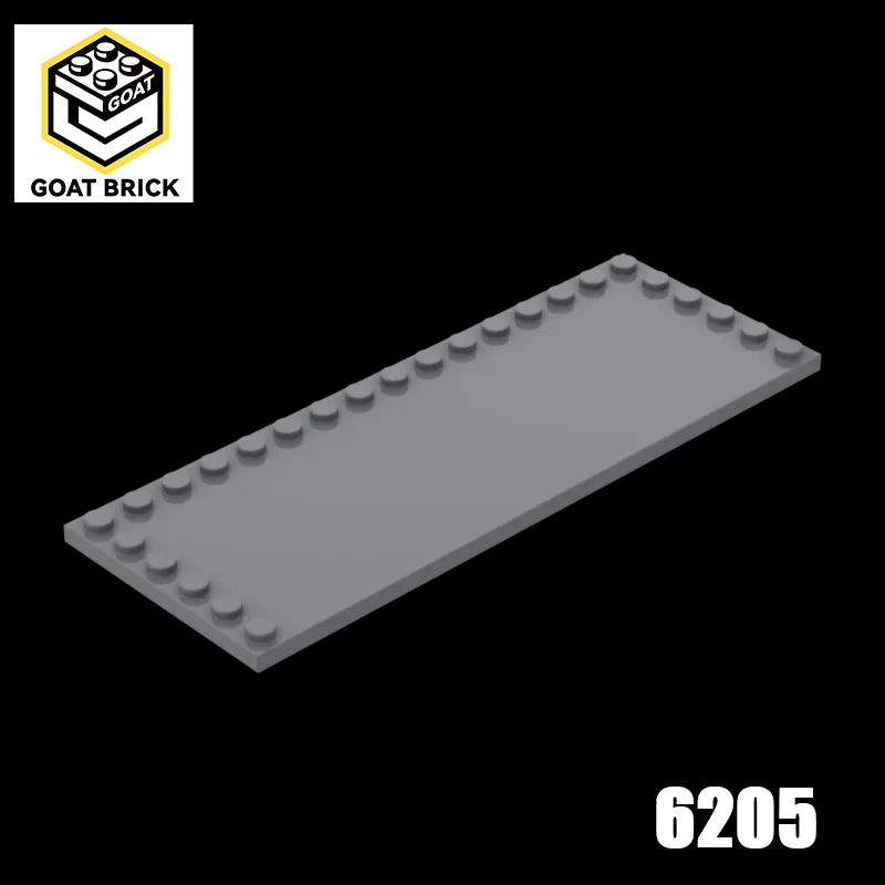 

1Pc MOC Parts 6205 Tile Modified 6 x 16 with Studs on Edges Compatible Bricks DIY Assmble Building Blocks Particle Kid Toy Gift