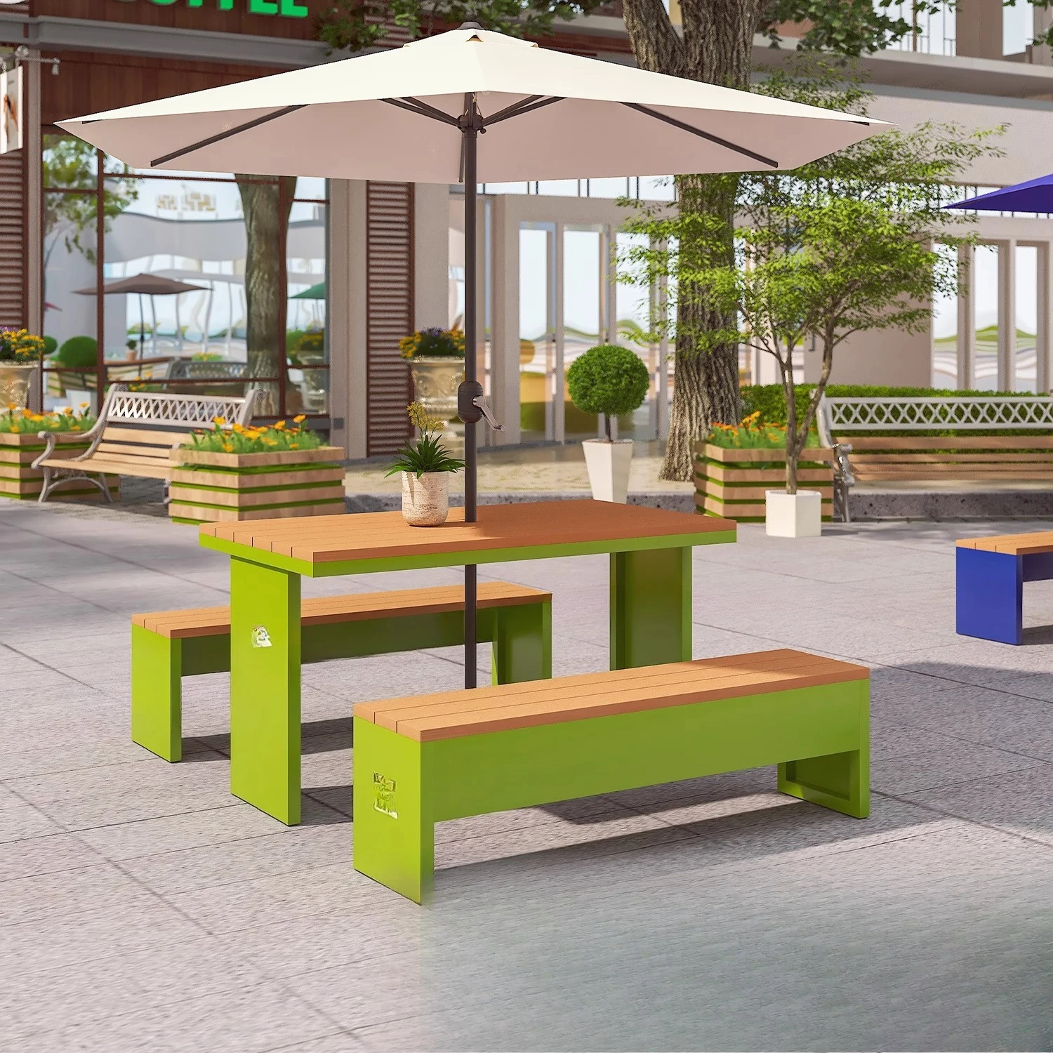 

Outdoor table and chair combination wrought iron leisure table and chair