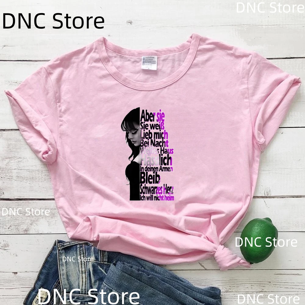 2025 feminino cantor de música ayliva impresso camiseta feminina tendências da moda 00s meninas tshirt verão rosa manga curta femme camisa topo