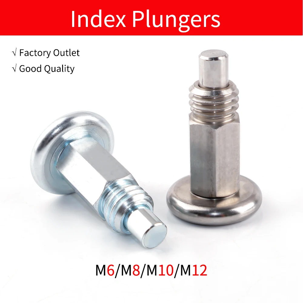 Factory Sales QB231 Hexagonal Short Thread All Metal Self Locking Reset Indexing Pin Knob Column Plug Scalable Spring Pin